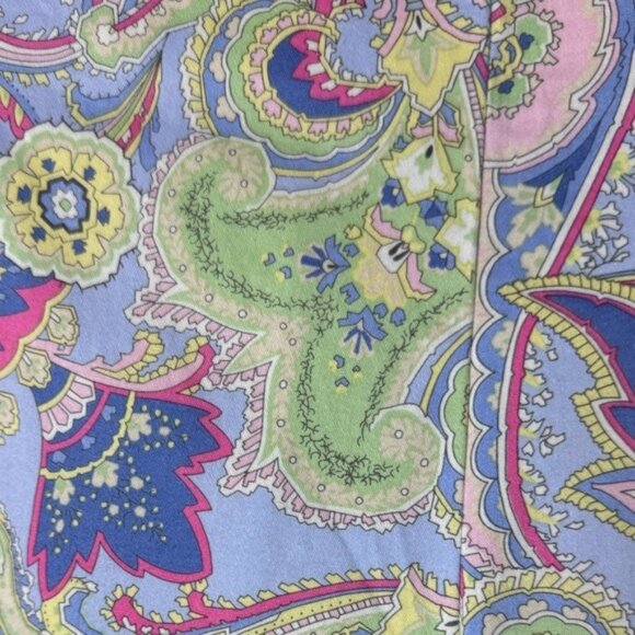 Ralph Lauren LRL Pastel Paisley Pants 16W Cropped Old Money Beachy Soft … - Picture 8 of 9